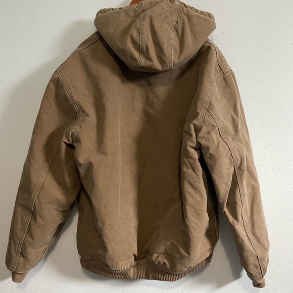 Vintage Carhartt Men's Loose Fit Washed Duck Insulated Active Jacket - Picture 6 of 8